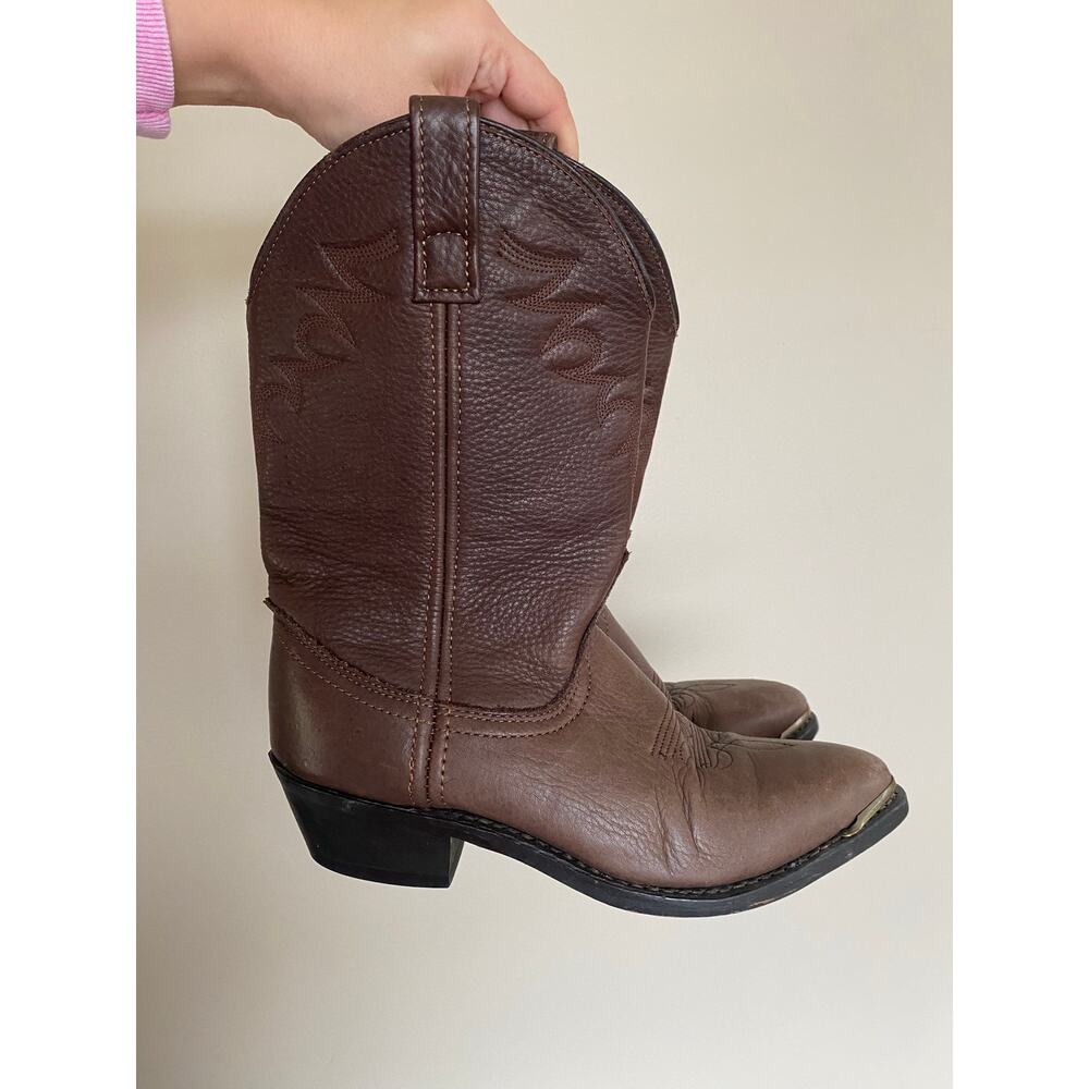 Masterson Boot Co. womens brown leather cowboy cowgirl western boots size 7